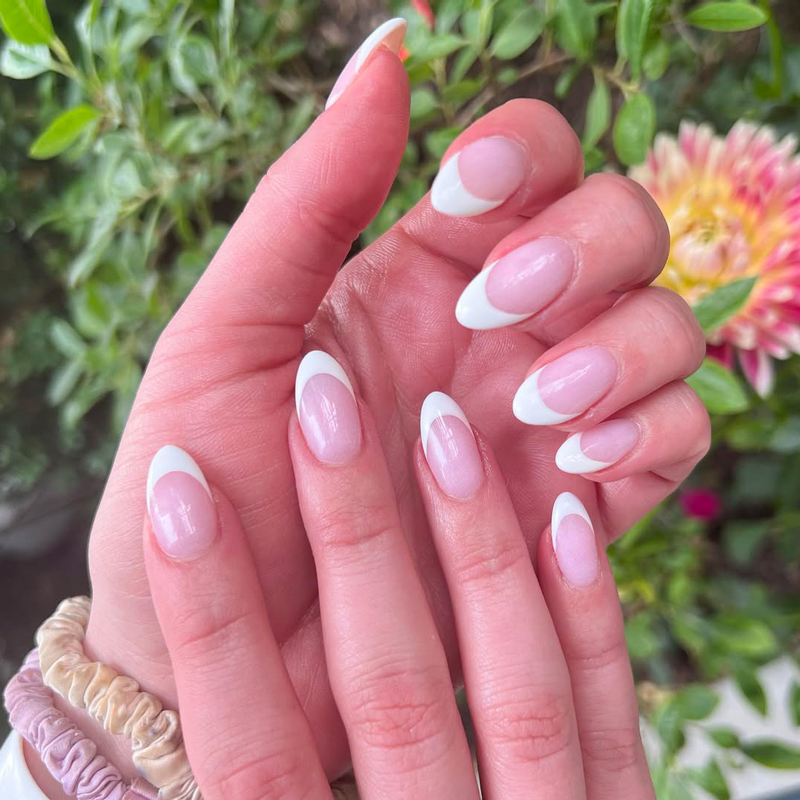 Pink & White Powder Full Set